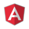 Angular logo. Gabelabs build angular applications.